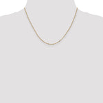 Gold (10K & 14K) Flat Figaro Chain - 14k Yellow Gold / 18 in / 1.25 mm