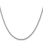 Gold (10K & 14K) Parisian Wheat Chain - 14k White Gold / 16 in / 2.25 mm