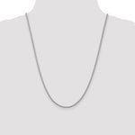 Gold (10K & 14K) Parisian Wheat Chain - 14k White Gold / 24 in / 2.25 mm