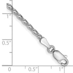 Gold (10K & 14K) Parisian Wheat Chain Bracelet - 14k White Gold / 7 in / 2.25 mm