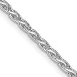 Gold (10K & 14K) Parisian Wheat Chain - 14k White Gold / 16 in / 2.25 mm