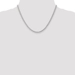 Gold (10K & 14K) Parisian Wheat Chain - 14k White Gold / 18 in / 3 mm
