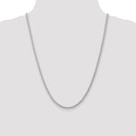 Gold (10K & 14K) Parisian Wheat Chain - 14k White Gold / 24 in / 3 mm