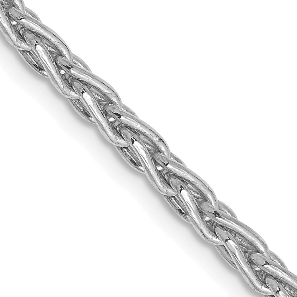 Gold (10K & 14K) Parisian Wheat Chain - 14k White Gold / 16 in / 3 mm