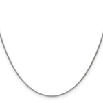Gold (10K & 14K) Round Open Link Cable Chain - 14k White Gold / 14 in / 1 mm