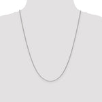 Gold (10K & 14K) Round Open Link Cable Chain - 14k White Gold / 24 in / 1 mm