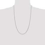 Gold (10K & 14K) Round Open Link Cable Chain - 14k White Gold / 26 in / 1 mm