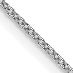 Gold (10K & 14K) Cable Chain - 14k White Gold / 14 in / 0.9 mm, Spring Ring