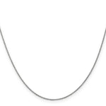 Gold (10K & 14K) Cable Chain - 14k White Gold / 14 in / 0.9 mm, Lobster