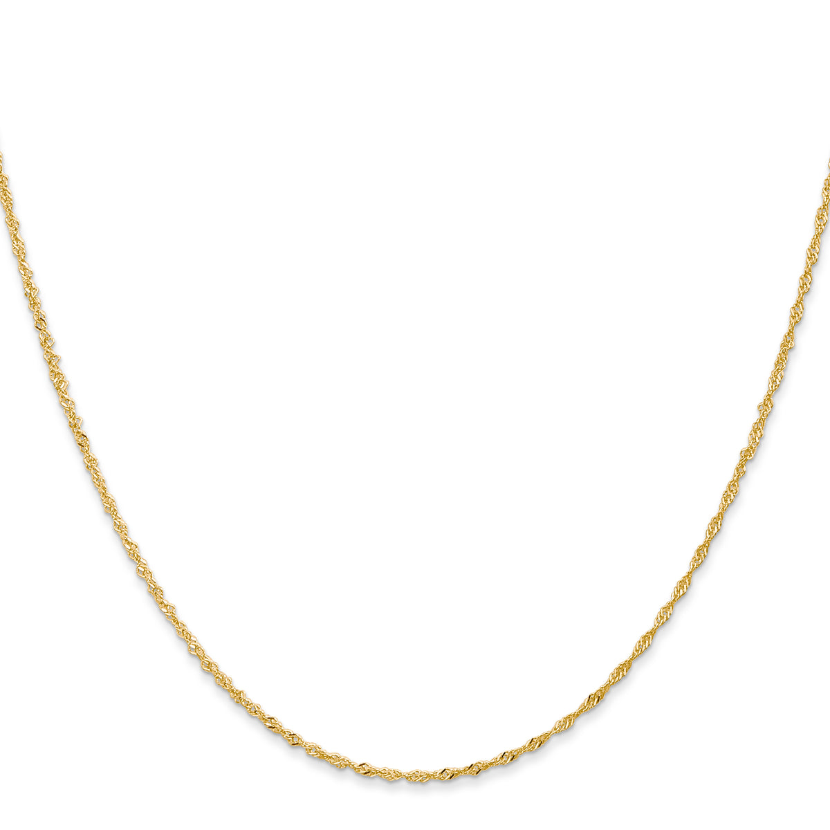 Gold (10K & 14K) Singapore Chain - 14k Yellow Gold / 14 in / 1.1 mm