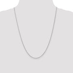 Gold (14K & 10K) Baby Rope Chain - 14k White Gold / 24 in / 1.3 mm
