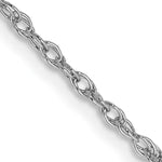 Gold (14K & 10K) Baby Rope Chain - 14k White Gold / 14 in / 1.3 mm