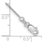 Gold (10K & 14K) Spiga Chain Bracelet - 14k White Gold / 6 in / 0.85 mm