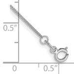Gold (14K) Curb Chain Anklet - 14k White Gold