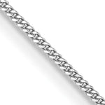 Gold (14K) Curb Chain - 14k White Gold / 16 in / 0.9 mm