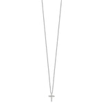 Diamond Cross Pendant Necklace - 14k White Gold / Diamond / 1/5 ctw.