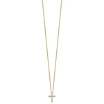 Diamond Cross Pendant Necklace - 14k Yellow Gold / True Origin® Diamond, Lab Grown / 1/3 ctw.