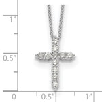 Diamond Cross Pendant Necklace - 14k White Gold / Diamond / 1/2 ctw.