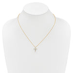 Diamond Cross Pendant Necklace - 14k Yellow Gold / Diamond / 1/2 ctw.