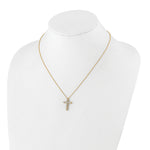 Diamond Cross Pendant Necklace - 14k Yellow Gold / Diamond / 1 ctw.