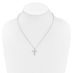 Diamond Cross Pendant Necklace - 14k White Gold / Diamond / 1-1/2 ctw.