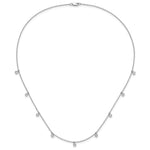 True Origin Lab Grown Diamond 9 Station Necklace - 14k White Gold / 5/8 ctw.