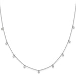 True Origin Lab Grown Diamond 9 Station Necklace - 14k White Gold / 5/8 ctw.