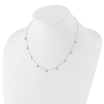 True Origin Lab Grown Diamond 9 Station Necklace - 14k White Gold / 1-1/6 ctw.
