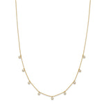 True Origin Lab Grown Diamond 9 Station Necklace - 14k Yellow Gold / 1-1/6 ctw.
