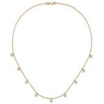 True Origin Lab Grown Diamond 9 Station Necklace - 14k Yellow Gold / 1-1/6 ctw.