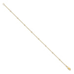14k True Origin Lab Grown Diamond VS/SI, D E F Station Bracelet/Anklet - 14k Yellow Gold / 7 in