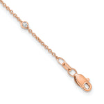 True Origin Lab Grown Diamond Station Necklace - 14k Rose Gold / 18 in / 2/5 ctw.