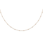 True Origin Lab Grown Diamond Station Necklace - 14k Rose Gold / 18 in / 2/5 ctw.