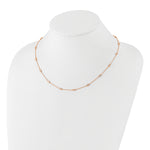 True Origin Lab Grown Diamond Station Necklace - 14k Rose Gold / 18 in / 2/5 ctw.