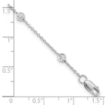 True Origin Lab Grown Diamond Station Bracelet & Anklet - 14k White Gold / 8 in