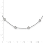 True Origin Lab Grown Diamond Station Necklace - 14k White Gold / 16 in / 1 ctw.