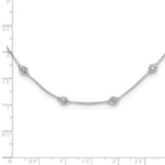 True Origin Lab Grown Diamond Station Necklace - 14k White Gold / 18 in / 1-1/8 ctw.
