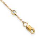 True Origin Lab Grown Diamond Station Necklace - 14k Yellow Gold / 18 in / 1-1/8 ctw.