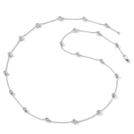 True Origin Lab Grown Diamond Station Necklace - 14k White Gold / 20 in / 1-1/5 ctw.