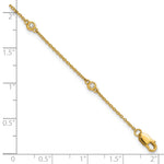 Gold Diamond Station Bracelet - 14k Yellow Gold