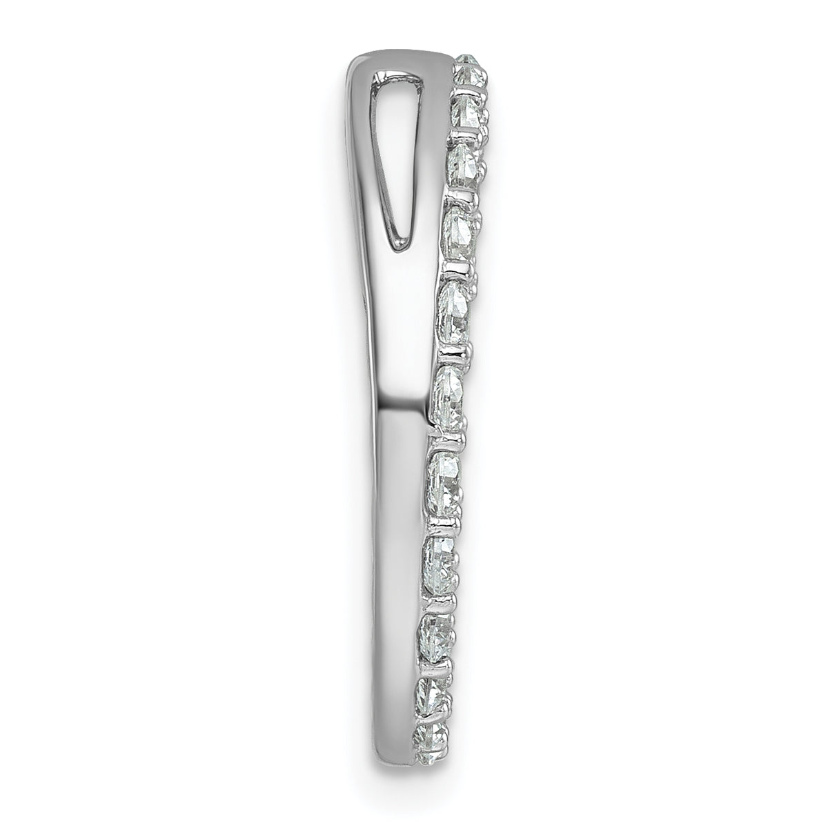 Grande Lab Grown Diamond Circle Pendant - 14k White Gold / 1-1/2 ctw. / VS+ F+