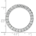 Grande Lab Grown Diamond Circle Pendant - 14k White Gold / 3 ctw. / VS+ F+