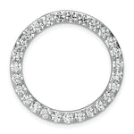 Grande Lab Grown Diamond Circle Pendant - 14k White Gold / 3 ctw. / VS+ F+