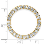 Grande Lab Grown Diamond Circle Pendant - 14k Yellow Gold / 3 ctw. / VS+ F+