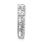 Gold Lab Grown Diamond Heart Chain Slide - 14k White Gold / 1 ctw. / VS/SI+ G+