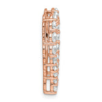 Gold Lab Grown Diamond Heart Chain Slide - 14k Rose Gold / 3 ctw. / VS/SI+ G+