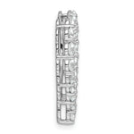 Gold Lab Grown Diamond Heart Chain Slide - 14k White Gold / 3 ctw. / VS/SI+ G+