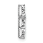 Gold Lab Grown Diamond Cross Pendant - 14k White Gold / 1/5 ctw. / VS+ F+