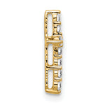Gold Lab Grown Diamond Cross Pendant - 14k Yellow Gold / 1/5 ctw. / VS+ F+