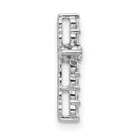Gold Lab Grown Diamond Cross Pendant - 14k White Gold / 1/3 ctw. / VS+ F+